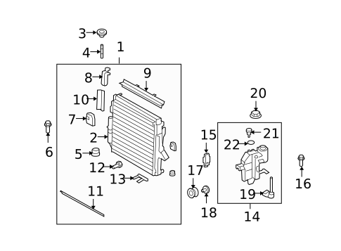 Radiator & Components for 2008 Land Rover Range Rover Sport #0