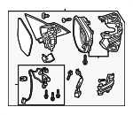 76258TBAA21ZA - : Mirror Assembly for Honda: Civic Image