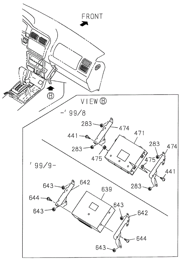 Control Unit (Cabin) for 2000 Honda Passport #0