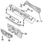 6683040U00 - : Seal To Cowl for Nissan Image