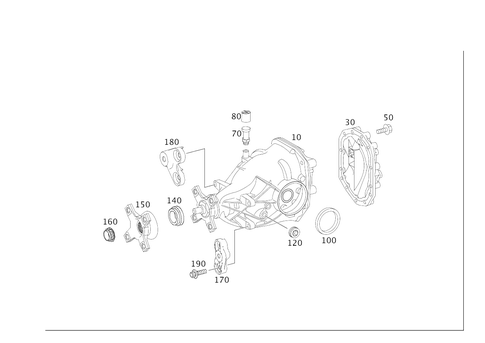 Rear Axle Housing with Differential for 2019 Mercedes-Benz S63 AMG #0