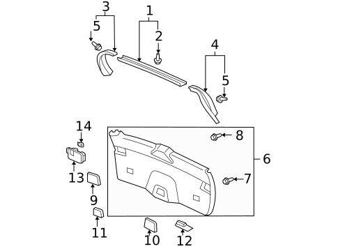 Interior Trim for 2008 Acura MDX #0