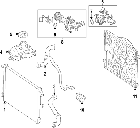 Cooling System for 2021 Mercedes-Benz A35 AMG #0