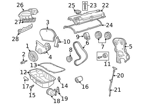 Engine Parts for 2005 Chrysler PT Cruiser #1
