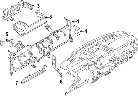 Instrument Panel Components for 2023 Lincoln Navigator #1