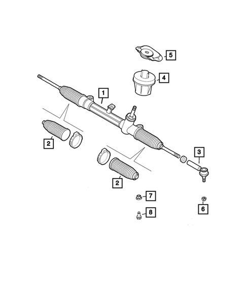Steering Gear for 2024 Fiat 500E #0