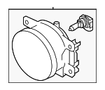 84501AJ060 - Electrical: Fog Lamp Assembly for Subaru: Crosstrek, Forester, Impreza, Legacy, WRX, WRX STI Image