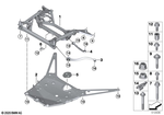 31118095645 - Front Axle: Front Axle Support for BMW Image