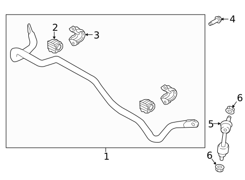Stabilizer Bar & Components for 2021 Hyundai Tucson #1