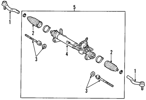 Steering Gear & Linkage for 2002 Toyota Highlander #1