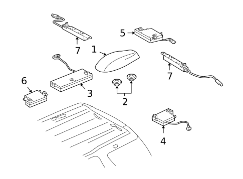 Antenna & Radio for 2009 Land Rover LR2 #0
