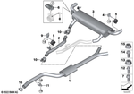 18305A430F8 - : Rear Silencer for BMW Image