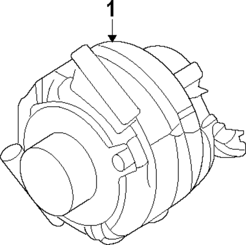 Alternator for 2013 Ford Transit Connect #1