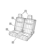 1KQ961DVAA - Interior Trim: Rear Headrest for Mopar Image