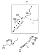 68299342AB - Fuel and Accelerator Pedal: Fuel Vapor Tube for Mopar Image