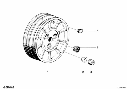 Wheels with Bearings for 1984 BMW-Motorrad R 80 ST #2