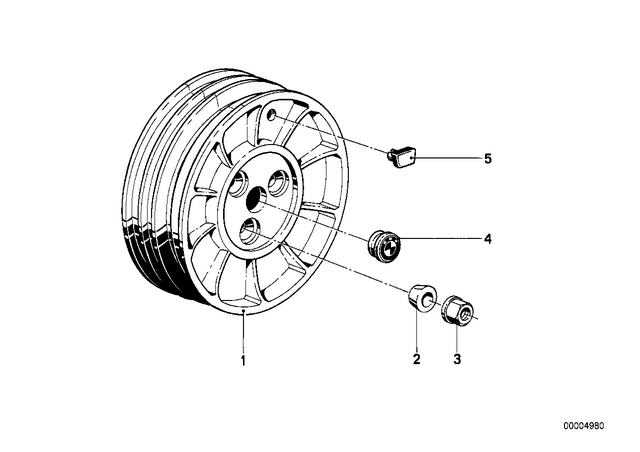 7119926433 - : Collar Nut - B12-8-Zns for BMW-Motorrad Image