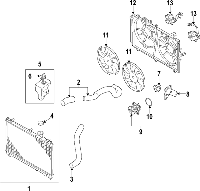 1370B224 - : Upper Hose for Mitsubishi Image