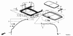 70057SNAA00 - Interior/Bumper: CLIP, SUNROOF DRAIN TUBE for Honda Image