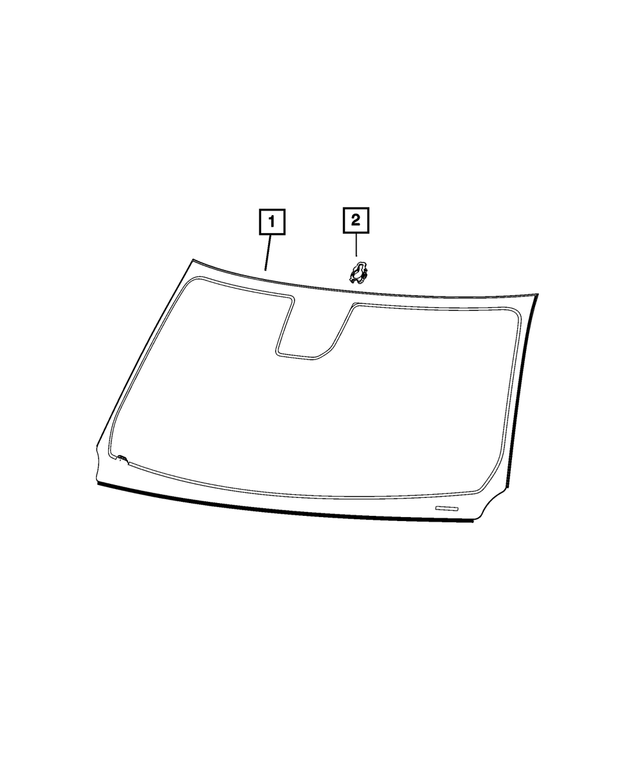 68624869AB - : Windshield for Mopar Image