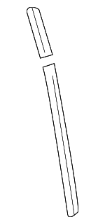 51348159878 - Body: Molding Strip for BMW: 525i, 528i, 530i, 540i Image