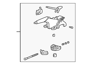 99642403107FHD - Body: Parking Brake Pedal Release Handle for Porsche Image