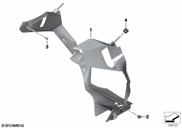 46638522264 - : Air Duct, Radiator for BMW-Motorrad Image