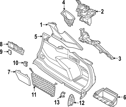 Interior Trim - Rear Body for 2022 BMW 430i Gran Coupe #0