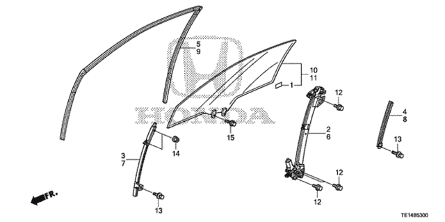 Door Glass - Regulator for 2012 Honda Accord #0