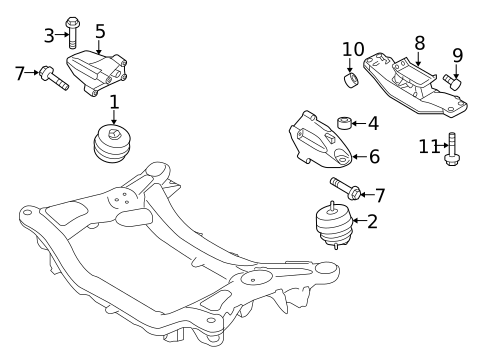 Engine & Trans Mounting for 2013 Hyundai Genesis Coupe #0