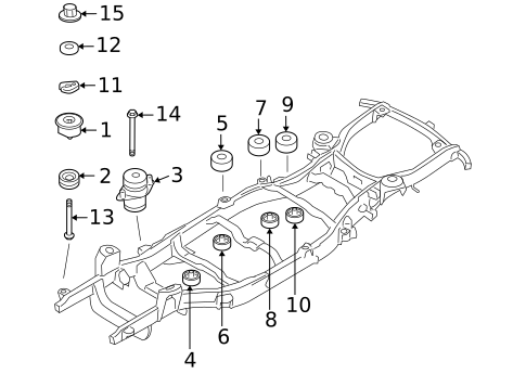 Frame Components for 2005 Ford Explorer #0