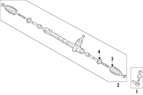 Steering Gear & Linkage for 2023 Mitsubishi Eclipse Cross #1