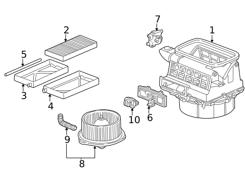 Blower Motor & Fan for 2004 Acura RSX #0