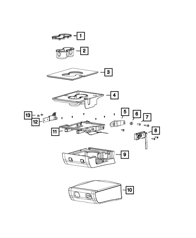 68275661AB - Interior Trim: Armrest Foam for Mopar Image