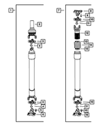 52853313AA - Rear Axle; Corporate 235 MM; Differential and Drive Line: Drive Shaft for Mopar Image