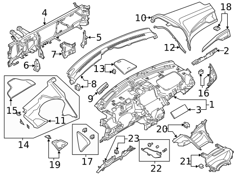 Instrument Panel for 2013 Lincoln MKZ #0