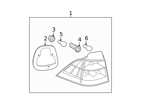 Tail Lamps for 2008 BMW 535xi #2