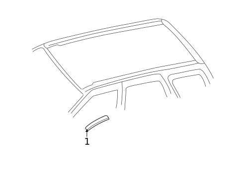 Exterior Trim - Roof for 2002 INFINITI QX4 #0