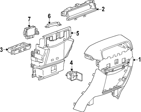 Center Console for 2025 Cadillac ESCALADE IQ #8
