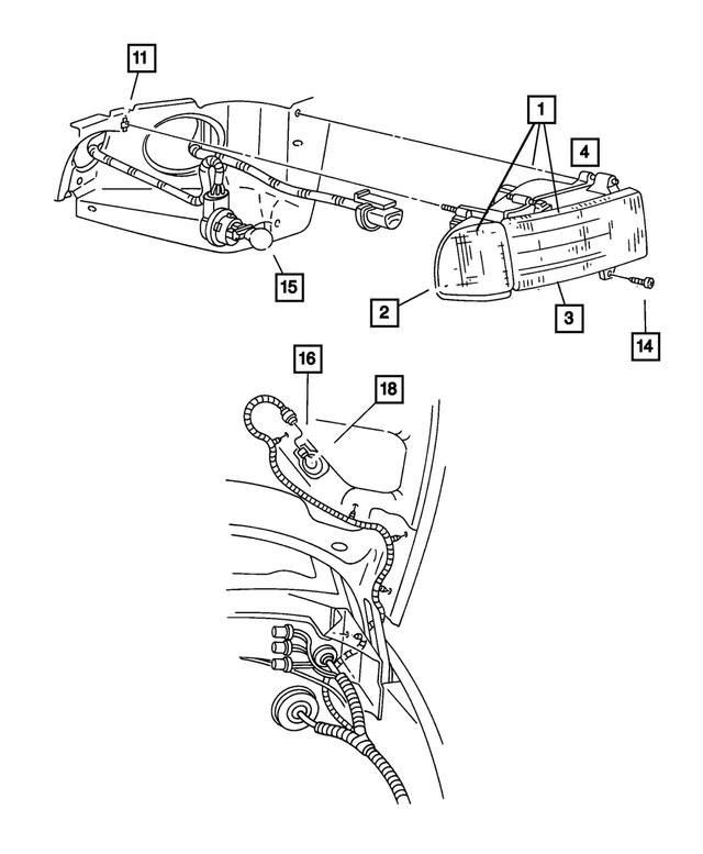 55077043AF - : Headlamp, Left for Mopar Image
