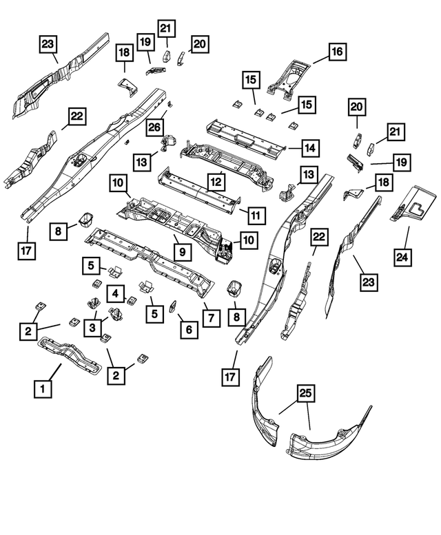 68058388AA - : Fuel Tank Bracket, Right for Mopar Image