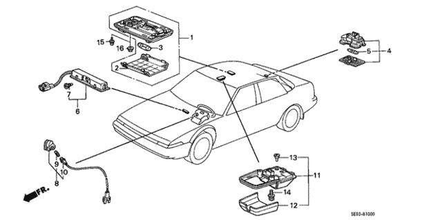 Interior Light for 1986 Honda Accord #0