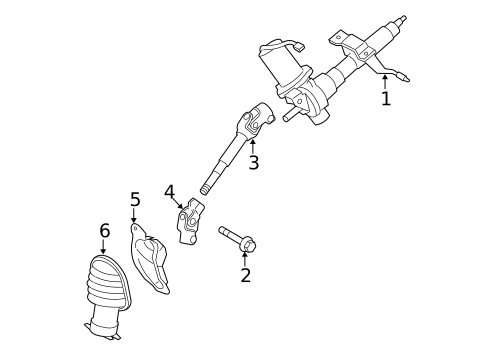 Steering Column Assembly for 2013 Scion xD #0