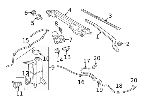 Wiper & Washer Components for 2020 Toyota Tundra #0