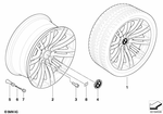 36102284051 - : Disc Wheel Light Alloy Ref 36907111 for BMW Image