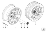 36102284051 - : Disc Wheel Light Alloy Ref 36907111 for BMW Image