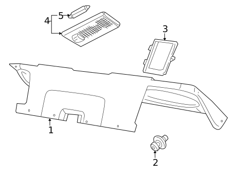 Interior Trim - Trunk for 2000 Volvo S70 #0