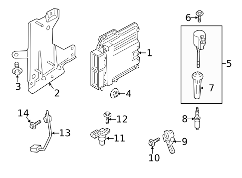Control Modules for 2013 Lincoln MKZ #0