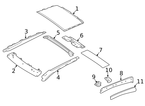 Roof & Components for 2018 INFINITI QX30 #0