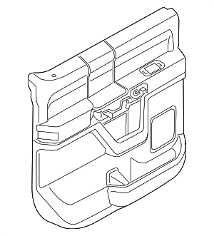 LC3Z2627406JB - : Door Trim Panel for Ford: F-350 Super Duty, F-450 Super Duty Image